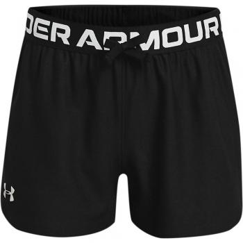 Under Armour Girls' Play Up Solid Black Shorts - Youth Size 8-9Y