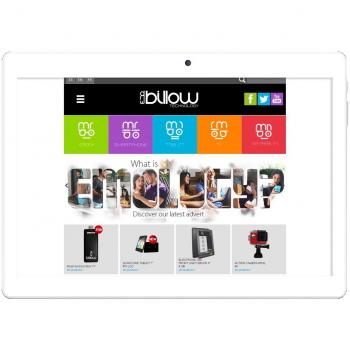 Tablet Billow X101PRO Plata de 10.1 Pulgadas - Quad Core 64-bit, 1GB RAM, 16GB Memoria Interna, Android 7.0, Cámara 8/5MP, WiFi AC, Bluetooth, GPS y Radio con Batería de 5000mAh