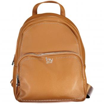BYBLOS Elegant Brown Backpack with Contrasting Details - Unisex, Brown Polyurethane, Size: ONE SIZE, Adjustable Straps