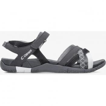 Chiruca Malibu Women's Trekking Sandals Dark Grey/White Size 40 with Non-Slip Sole and Velcro Closure