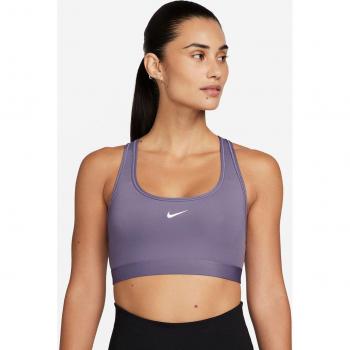 Nike - Sujetador deportivo de mujer Swoosh Light Support Dri-FIT Lila