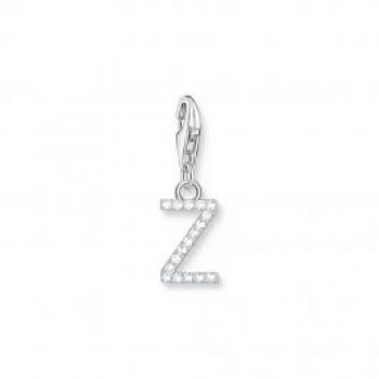 Colgante Charm Mujer Letra Z en Plata de Ley con Zirconias Blancas 1963-051-14