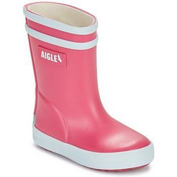 Aigle Baby Waterproof Rubber Boots Flac 2 Pink