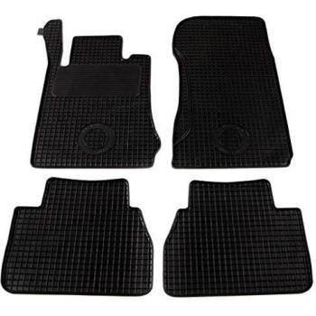 vidaXL Juego Alfombrillas de Coche a Medida Goma 4 Piezas Esterillas Alfombras