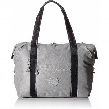 Kipling ART M - Bolsa de tela y de playa, 26 liters, Gris