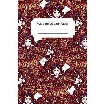 Christian art inspirational motivational and spiritual theme wide ruled line paper 3