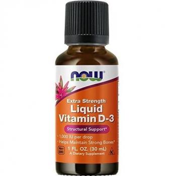 Now Foods Liquid Vitamin D3 Extra Strength 1000 IU - 30 ml