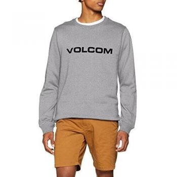 Volcom Imprint Crew Sudadera, Hombre, Gris, XL
