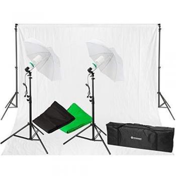 BRESSER BR-2116 Set ILUMINACION LUZ Diurna Y Fondos Estudio