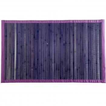 Estores Basic Natural Alfombra, Bambú, Morado, 80X150