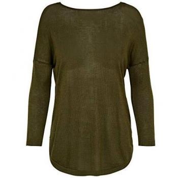 Only Onlsky String 3/4 Pullover Knt Noos Suéter, Hoja de UVA, XS para Mujer