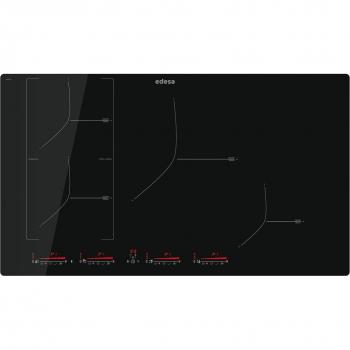 Placa de inducción Edesa 4 zonas de cocción con control táctil y extractor integrado 80cm