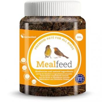 Pasta de Cría para Aves con Larva de Tenebrio 800 g - Alta Calidad, Rico en Proteínas y Omega 3 y 6 - Estimula la Reproducción - Producción Europea