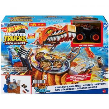 Monster Trucks Arena Smashers Desafío Giratorio Tiger Shark