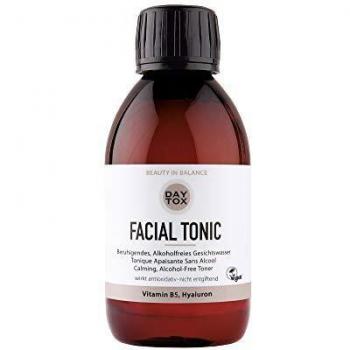 DAYTOX – Facial Tonic - Tónico facial calmante, sin alcohol, con hialurón y vitamina B5 - Vegano, sin siliconas, Made in Germany - 200 ml