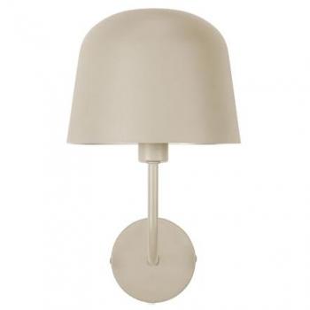 Aplique de pared Forlight Fres interior beige para bombilla E14, acero, ancho 18,5 cm
