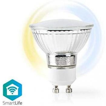 NEDIS - Bombilla LED Wi-Fi Inteligente - Blanco Cálido hasta Frío - 330 LM - 4,5 W - GU10