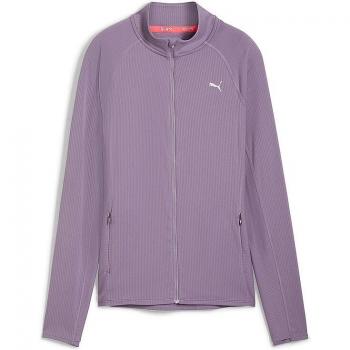 Camiseta técnica de manga larga Puma Run For Her Ribbed para mujer en color lila