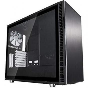 Fractal Design Define R6 - Mid Tower Computer Case - ATX - Optimized For High Airflow and Silent Computing with ModuVent Technology - PSU Shroud - Modular Interior - Water-Cooling Ready - Black TG