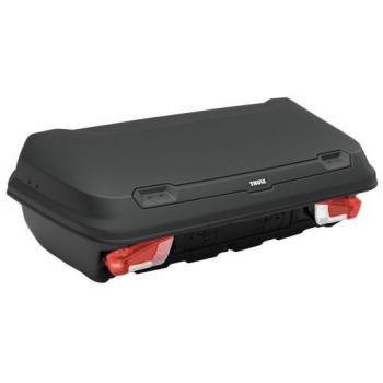 Cofre de Techo Thule Arcos M 300L Negro con capacidad de 300 litros, diseño aerodinámico, fácil instalación en barras transversales, sistema de apertura doble para acceso conveniente y material resistente a los rayos