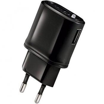 Celly TCUSBBK - Cargador Universal con 1 Puerto USB y Salida 1A, Color Negro