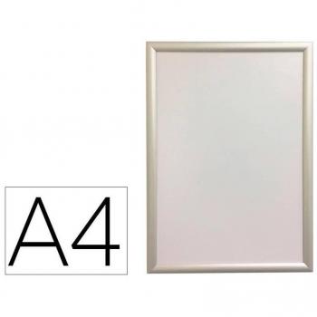 Marco Porta Anuncios Q-Connect DIN A4 Marco de Aluminio 24x32,7x1,2 cm