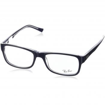 Ray-Ban 0Rx5268, Monturas de Gafas Unisex-Adulto, Top Blue On Trasparent, 55