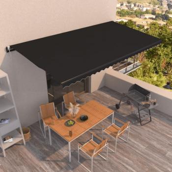 Tienda de campaña solar retráctil automática 600x350 cm Antracita
