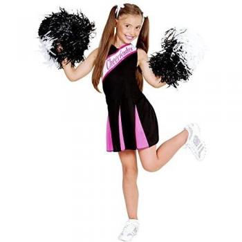 Disfraz de Cheerleader Rosa y Negro para Niños de 5 a 7 Años - Widmann