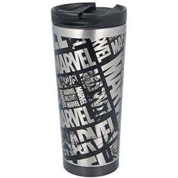 Marvel | Termo Café Para Llevar - Taza Termica De Viaje Acero Inoxidable 425 Ml | Vaso Hermetico Para Te O Café Sin Bpa Con Tapa Antigoteo