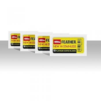 Feather - Pack de 40 cuchillas de doble hoja