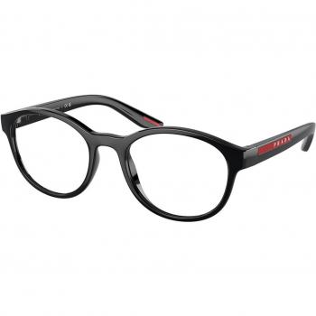 Prada Linea Rossa PS07PV 1AB1O1 Men's Eyeglasses Black Size 53 - Blue Light Block Available