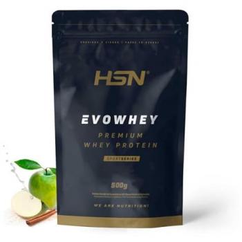 Concentrado de Proteína de Suero HSN Evowhey Protein 2.0 Manzana Canela 500 g | 17 Tomas por Envase | No-GMO, Vegetariano, Sin Gluten ni Soja