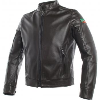 Dainese-AGV 1947 Chaqueta de piel, Marrón oscuro, Talla 58