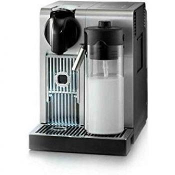 Nespresso DeLonghi Lattissima Pro EN 750MB-Cafetera de cápsulas, 19 bares, apagado automático, depósito de leche, pantalla táctil, color Aluminium, Incluye pack de bienvenida con 14 cápsulas