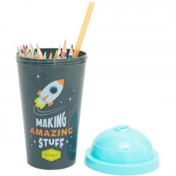 Set Mr Wonderful de 24 lápices de colores con portalápices - Making amazing stuff