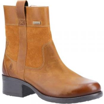 Hush Puppies Women's Tan Leather Fashion Boot 'Saskia'