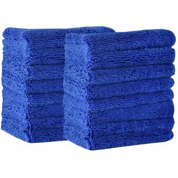 FlyMoon 400 g/m² Heavy Duty microfibra paños de limpieza, paño de 16 unidades, 25 x 25 cm, paño de super absorbente, lavable, Plus de, multiusos para suelo, coche, cocina, fregadero, baño, Ventana, espejo, encimera, muebles