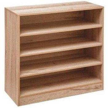 Organizador de Zapatos de Madera Natural para 12 Pares - 68 Cm de Altura