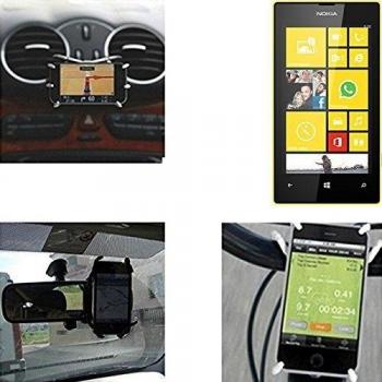soporte para coche y para mesa etc. para Nokia Lumia 520, negro araña. montaje de la salida aire, espejo retrovisor, bicicletas, etc. Trípode - K-S-Trade