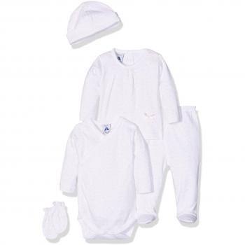 BABIDU Pack Nacimiento Conjunto de Ropa Interior, BCO/RSA, 1 Mes Bebe-Unisex