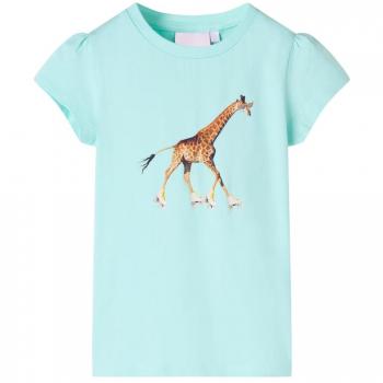 Camiseta infantil aguamarina claro 128