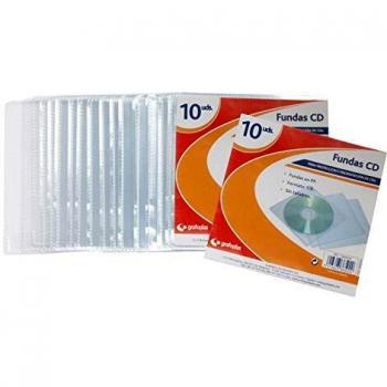 Bolsa DE 10 Unidades DE CD EN Fundas PP EN Formato 1/8 SIN Taladro