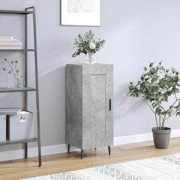 Aparador de hormigón gris 34,5x34x90 cm madera multicapa