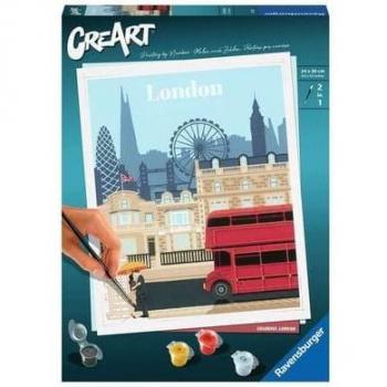 Kit de Pintura por Números CreArt Londres Colorido 23525 - A partir de 12 años, Hecho en Europa
