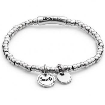 UNOde50 Certified Luck Silver Plated Metal Bracelet - Size L
