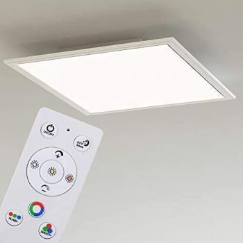 Panel LED Color 45x45cm con control remoto, RGB y ajuste de temperatura de color