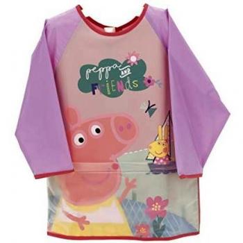 ARDITEX PP12206 Delantal con Mangas y Bolsillo para Actividades de EONE-Peppa Pig