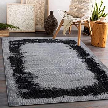 Alfombra Core A004 Estructural Doble Vellón Negro/Gris 200x290 cm