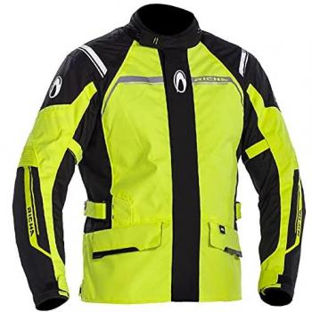 Richa Storm 2 Chaqueta Textil Impermeable para Motocicletas - Amarillo Fluo y Negro